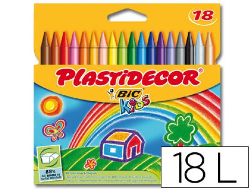 Lapis de cera plastidecor com 18 lapis , Plastidecor , 11905 , 8410565051355